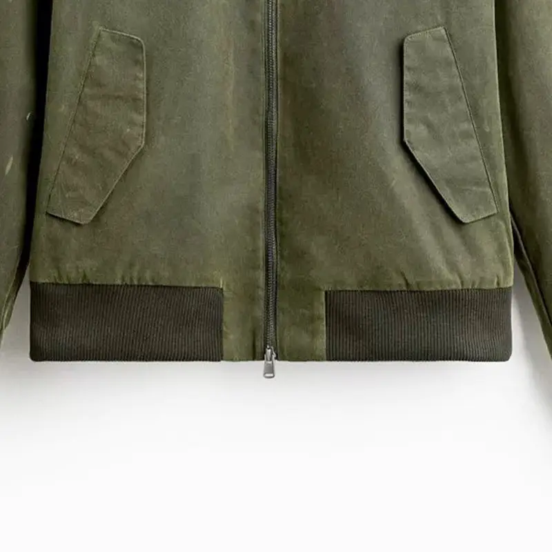 Giyim Aksesuarları Beyzbol Ceketi İçin 2x2 Kalın Kaburga Örgü Etek